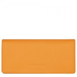 Apricot Longchamp Le Foulonné Continental Wallet | SN-LCMP48306