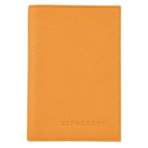 Apricot Longchamp Le Foulonné Passport Cover | SN-LCMP49420