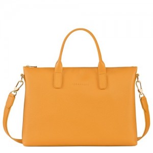 Apricot Longchamp Le Foulonné S Briefcase | SN-LCMP49060