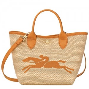 Apricot Longchamp Le Panier Pliage S Basket Bag | SN-LCMP47786