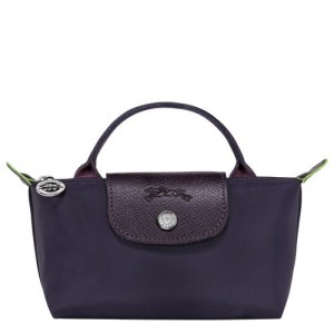 Bilberry Longchamp Le Pliage Green Pouch With Handle | SN-LCMP48436