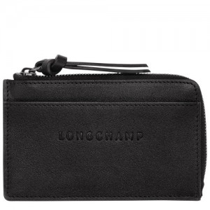 Black Longchamp 3d Card Holder | SN-LCMP48340