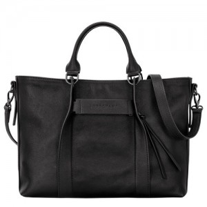 Black Longchamp 3d L Handbag | SN-LCMP47750