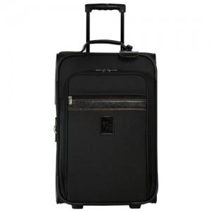 Black Longchamp Boxford M Suitcase | SN-LCMP49377