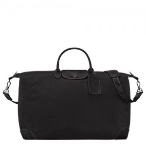 Black Longchamp Boxford M Travel Bag | SN-LCMP49345