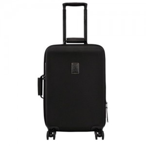 Black Longchamp Boxford S Suitcase | SN-LCMP49386