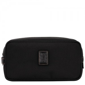 Black Longchamp Boxford Toiletry Case | SN-LCMP48606