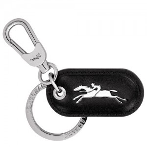 Black Longchamp Box-trot Key Rings | SN-LCMP48457