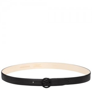 Black Longchamp Box-trot Ladies' Belt | SN-LCMP48962