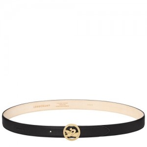 Black Longchamp Box-trot Ladies' Belt | SN-LCMP48964