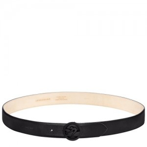 Black Longchamp Box-trot Men's Belt | SN-LCMP49435