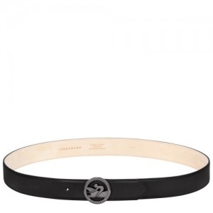 Black Longchamp Box-trot Men's Belt | SN-LCMP49437