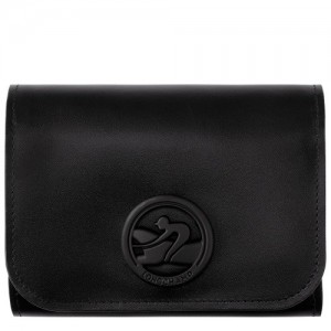 Black Longchamp Box-trot Wallet | SN-LCMP48303