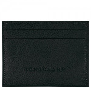 Black Longchamp Le Foulonné Cardholder | SN-LCMP49261