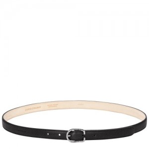 Black Longchamp Le Foulonné Ladies' Belt | SN-LCMP48969