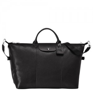 Black Longchamp Le Foulonné M Travel Bag | SN-LCMP49309