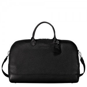 Black Longchamp Le Foulonné M Travel Bag | SN-LCMP49338