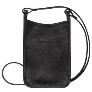 Black Longchamp Le Foulonné Phone Case | SN-LCMP48225