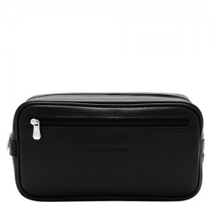 Black Longchamp Le Foulonné Toiletry Case | SN-LCMP49392