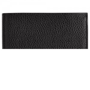 Black Longchamp Le Foulonné Wallet | SN-LCMP49224