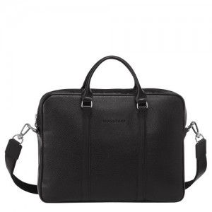 Black Longchamp Le Foulonné Xs Briefcase | SN-LCMP49052