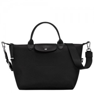 Black Longchamp Le Pliage Energy L Handbag | SN-LCMP47798