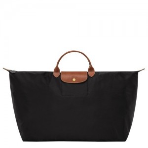 Black Longchamp Le Pliage Original M Travel Bag | SN-LCMP49321