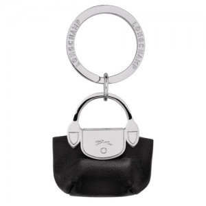 Black Longchamp Le Pliage Xtra Key Rings | SN-LCMP49289