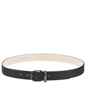 Black Longchamp Roseau Essential Ladies' Belt | SN-LCMP48950