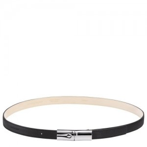 Black Longchamp Roseau Ladies' Belt | SN-LCMP48953