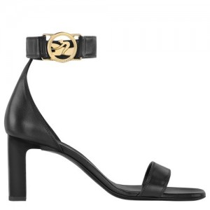 Black Longchamp Spring/Summer 2023 Collection High Heel Sandals | SN-LCMP48838