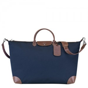 Blue Longchamp Boxford M Travel Bag | SN-LCMP48513