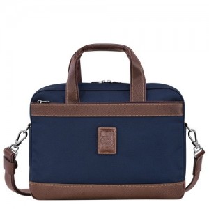 Blue Longchamp Boxford S Briefcase | SN-LCMP49031