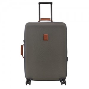 Brown Longchamp Boxford L Suitcase | SN-LCMP48562