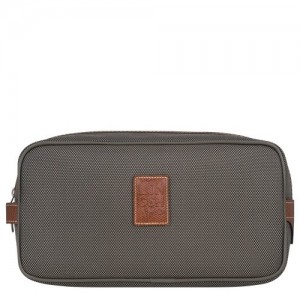 Brown Longchamp Boxford Toiletry Case | SN-LCMP49397