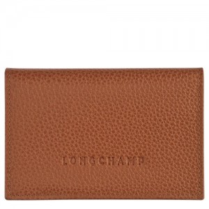 Caramel Longchamp Le Foulonné Card Holder | SN-LCMP49246