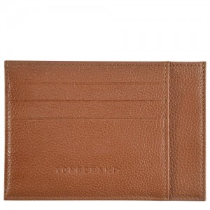 Caramel Longchamp Le Foulonné Card Holder | SN-LCMP49249