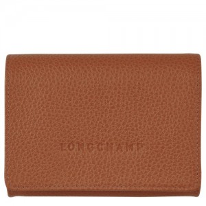 Caramel Longchamp Le Foulonné Coin Purse | SN-LCMP49275