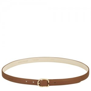 Caramel Longchamp Le Foulonné Ladies' Belt | SN-LCMP48943