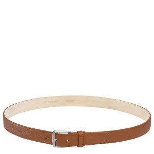 Caramel Longchamp Le Foulonné Men's Belt | SN-LCMP49428