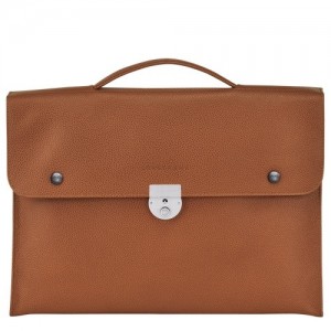 Caramel Longchamp Le Foulonné S Briefcase | SN-LCMP48172