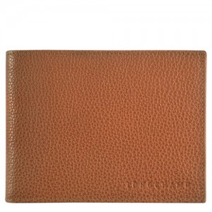 Caramel Longchamp Le Foulonné Wallet | SN-LCMP49217