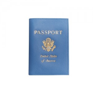 Cloud Blue Longchamp Le Foulonné Passport Cover | SN-LCMP48386