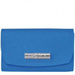 Cobalt Longchamp Roseau Wallet | SN-LCMP48290