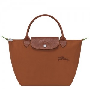 Cognac Longchamp Le Pliage Green S Handbag | SN-LCMP47722