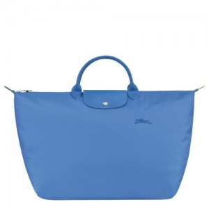 Cornflower Longchamp Le Pliage Green S Travel Bag | SN-LCMP49360