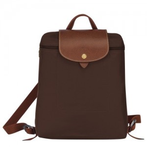 Ebony Longchamp Le Pliage Original M Backpack | SN-LCMP49139