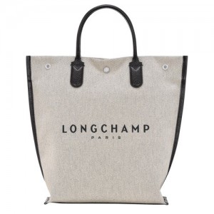 Ecru Longchamp Essential M Tote Bag | SN-LCMP47700