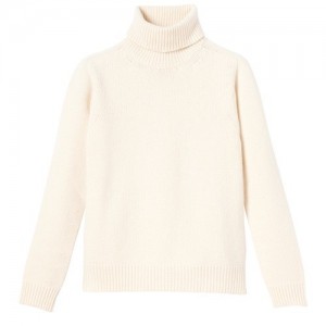 Ecru Longchamp Turtleneck Sweater | SN-LCMP48706