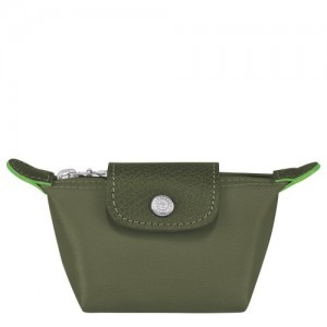 Forest Longchamp Le Pliage Green Coin Purse | SN-LCMP49272